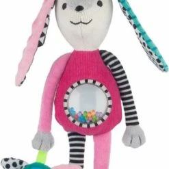 Canpol Babies Knuffel Met Een Rammelaar En Een Spiegel LANGE OREN, 0m+, 120 X 300 Mm 0+ Manden