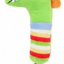 Toi Toys BV Bijtring En Rammelaar Dino 26 Cm Katoen Groen/blauw