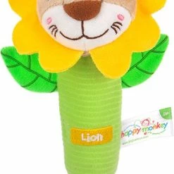 Happy Monkey Pluche Knuffels/ Baby Speelgoed 0 Jaar/schoencadeautjes Sinterklaas/ Babyborn/ Black Friday/ Baby Lemon Hand-zwengelen/Baby Speelgoed /kerstcadeau/ Sinterklaas/ Baby Cadeau/ Baby Shower/ Leon -grijp-bijtspeelgoed Verkoopwinkel 447x840