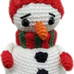 Per Il Bambino Mini Tuimelaar Sneeuwpop - Baby - Speelgoed - Winter - Handgemaakt