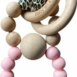 BabyenzoKado Bijtring Dubbel Roze Luipaardprint
