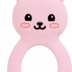 Merkloos Bijtring - Siliconen - Konijn – Gevoelige Baby Tandjes – Bijtspeelgoed – Kraam Cadeau - Pasgeboren