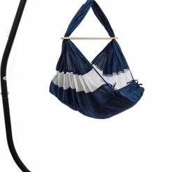 AMANKA Hangmatframe Hsg-100 Met Babymatje Hsg-171 Blauw