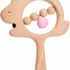 Merkloos Baby Rammelaar Hout - Hout Speelgoed Voor Babys - Babyspeelgoed - Duurzaam Speelgoed Voor Baby's - Baby Cadeau / Kraamcadeau -Houten Rammelaar - Cadeau Voor Baby - Zintuigen Speelgoed Voor Baby - Zintuig Ontwikkeling Baby