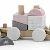 Label Label Houten Speeltrein Met Blokken Roze