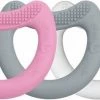 GREEN SPROUTS - 3 Siliconen Eerste Bijtringen- Roze, Grijs En Wit 2 GREEN SPROUTS - 3 Siliconen Eerste Bijtringen- Roze, Grijs En Wit -grijp-bijtspeelgoed Verkoopwinkel 550x263