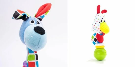 Louas Loua's Favorites Set Baby Rammelaar(s): Blauwe Pluche Hond En Gespikkelde Papegaai, Baby Speelgoed 0 Jaar, Speelgoed Meisjes, Speelgoed Jongens 4 Louas Loua's Favorites Set Baby Rammelaar(s): Blauwe Pluche Hond En Gespikkelde Papegaai, Baby Speelgoed 0 Jaar, Speelgoed Meisjes, Speelgoed Jongens - Afbeelding 2