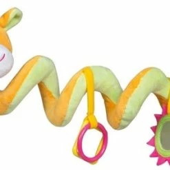 Happy People Pluche Activiteitsspiraal 53cm Giraf - Rammelaar - Vanaf 0 Maanden