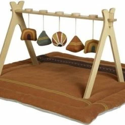 Quax Tipi - Activity Arch + 5 Knitted Toy - Terra -grijp-bijtspeelgoed Verkoopwinkel 550x289