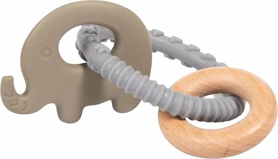 Bo Jungle B-Rattle Rings Blauw Olifant Bijtring B931050 3 Bo Jungle B-Rattle Rings Blauw Olifant Bijtring B931050