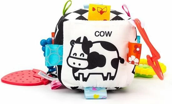 Louas Loua's Favorites Baby Knijp En Bijt Speelgoed Activiteiten Speelgoed Vierkant Zwart Wit Geblokt, Babyspeelgoed, 8 Louas Loua's Favorites Baby Knijp En Bijt Speelgoed Activiteiten Speelgoed Vierkant Zwart Wit Geblokt, Babyspeelgoed, - Afbeelding 6