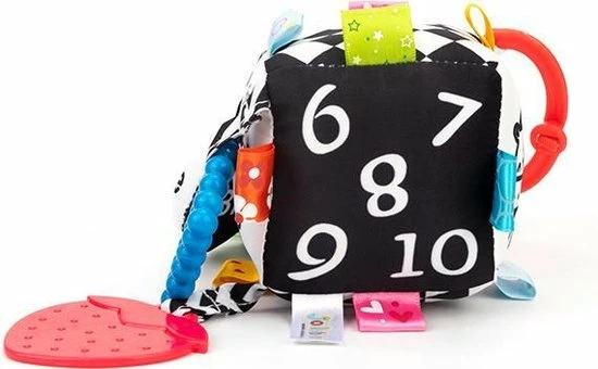 Louas Loua's Favorites Baby Knijp En Bijt Speelgoed Activiteiten Speelgoed Vierkant Zwart Wit Geblokt, Babyspeelgoed, 5 Louas Loua's Favorites Baby Knijp En Bijt Speelgoed Activiteiten Speelgoed Vierkant Zwart Wit Geblokt, Babyspeelgoed, - Afbeelding 3