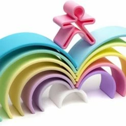Dëna Siliconen Speelset Set 12 I Regenboog Pastel -grijp-bijtspeelgoed Verkoopwinkel 550x359