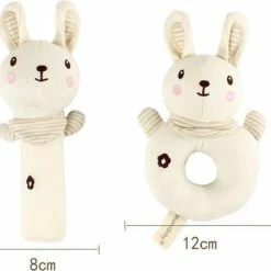 Nixnix - Rammelaar Set Van Biologisch Katoen - Konijnen - Cadeautip - Baby Speelgoed - Nordic -grijp-bijtspeelgoed Verkoopwinkel 550x365 2