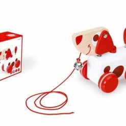 Scratch Preschool Trekfiguurtje Klein Hond - Rood Jack -grijp-bijtspeelgoed Verkoopwinkel 550x366 139
