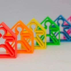 Dena Dëna Bijtring - 1 Kind + 1 Huis - Neon Oranje -grijp-bijtspeelgoed Verkoopwinkel 550x366 94