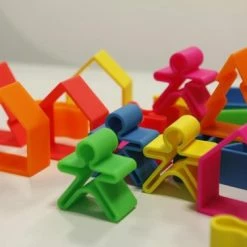 Dena Dëna Bijtring - 1 Kind + 1 Huis - Neon Oranje -grijp-bijtspeelgoed Verkoopwinkel 550x366 96