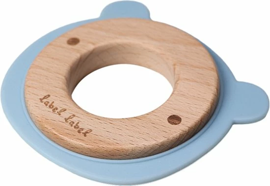 Label Label Beer Blauw Hout & Silicone Bijtring LLST-15058 5 Label Label Beer Blauw Hout & Silicone Bijtring LLST-15058 - Afbeelding 3