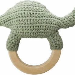 Sebra Rammmelaar Dino Met Houten Ring.