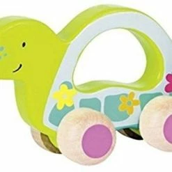 Goki Houten Schildpad Op Wielen 13 Cm