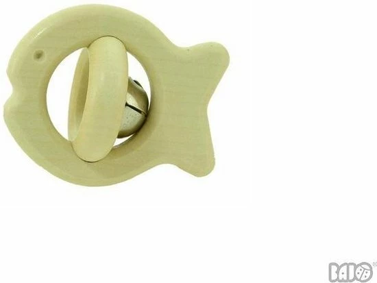 Bajo Houten Rammelaar Vis - Naturel 4 Bajo Houten Rammelaar Vis - Naturel - Afbeelding 2