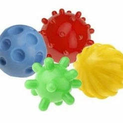 Tulilo Tullo Sensorische Textuur Vormen - Set Van 4- 0m+ 0+ Manden