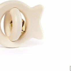 Bajo Houten Rammelaar Vis - Naturel