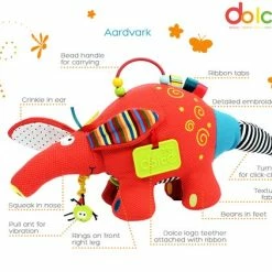 Dolce Activiteitsknuffel - One Size - Aardvark -grijp-bijtspeelgoed Verkoopwinkel 550x422 1