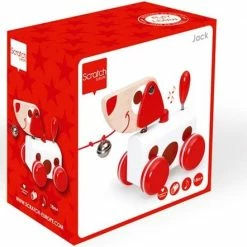 Scratch Preschool Trekfiguurtje Klein Hond - Rood Jack -grijp-bijtspeelgoed Verkoopwinkel 550x442 1