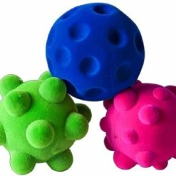 Megaform Set - 3 Zachte Ballen - Roze, Groen & Blauw - 7x7cm