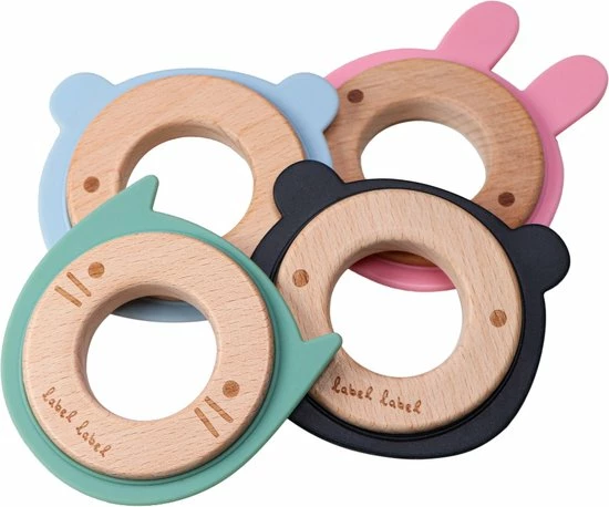 Label Label Konijn Roze Hout & Silicone Bijtring LLST-15041 7 Label Label Konijn Roze Hout & Silicone Bijtring LLST-15041 - Afbeelding 5