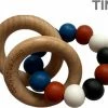 BabyenzoKado Siliconen Bijtring Met Ringen TIM Blauw