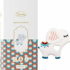 Biberoia® Bijtring - Olifantje - Koelbijtring - Bijtring - Bijtspeelgoed - Babyspeelgoed - Badspeelgoed - Wit