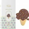 Biberoia® Bijtring Ijsje - Baby - Koelbijtring - Bijtring - Bijtspeelgoed - Babyspeelgoed - Badspeelgoed - Chocola