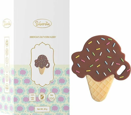 Biberoia® Bijtring Ijsje - Baby - Koelbijtring - Bijtring - Bijtspeelgoed - Babyspeelgoed - Badspeelgoed - Chocola 3 Biberoia® Bijtring Ijsje - Baby - Koelbijtring - Bijtring - Bijtspeelgoed - Babyspeelgoed - Badspeelgoed - Chocola