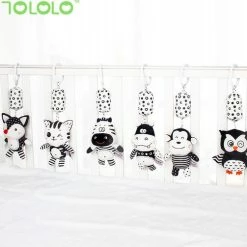 Happy Monkey Speelgoed Baby 0 Jaar/schoencadeautjes Sinterklaas/ Rammelaar/ Speelgoed/ Speeltjes/ Kerstcadeau Voor Baby/Cartoon Pluche Dier Rammelaar Bel Wandelwagen Baby Winkelwagen/ Baby Speelgoed/ ===apzwart Wit Speelgoed/ Apje -grijp-bijtspeelgoed Verkoopwinkel 550x503