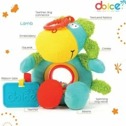 Dolce Activiteitsknuffel - One Size - Spring Lamb -grijp-bijtspeelgoed Verkoopwinkel 550x507 1