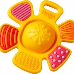 Haba Bijtring Plopbloem Junior 8 Cm Siliconen Oranje -grijp-bijtspeelgoed Verkoopwinkel 550x508 3