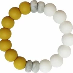 Chewies & More Duo Cool Bijtring Oker/Wit 0m+