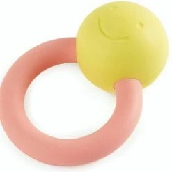 Hape Babyring Rammelaar 10 Cm Geel/roze