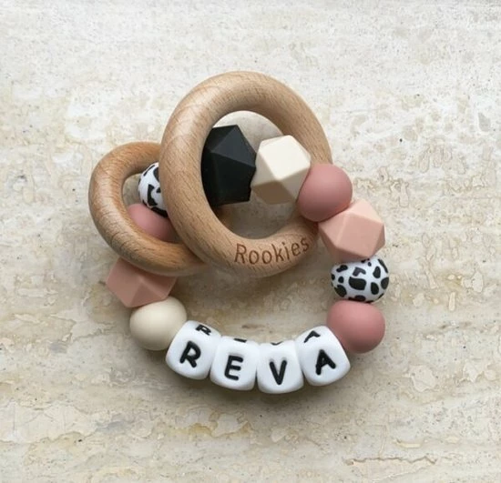 Rookies Van Floor Rookies Bijtringen Dalmatiër Roze - Gepersonaliseerd Kraamcadeau - CE Gemarkeerd 3 Rookies Van Floor Rookies Bijtringen Dalmatiër Roze - Gepersonaliseerd Kraamcadeau - CE Gemarkeerd