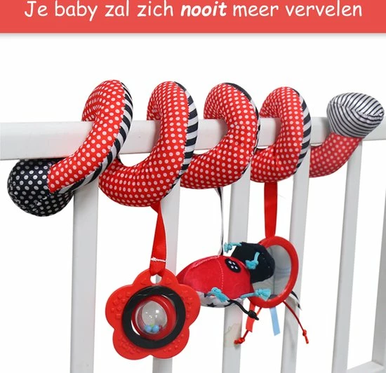 PEACE Lieveheersbeestje Baby Kinderwagen Speelgoed Spiraal – Autostoelspeeltje – Boxspiraal – Activiteitenspiraal – Maxi Cosi Rammelaar – Wagenspanner 5 PEACE Lieveheersbeestje Baby Kinderwagen Speelgoed Spiraal – Autostoelspeeltje – Boxspiraal – Activiteitenspiraal – Maxi Cosi Rammelaar – Wagenspanner - Afbeelding 3