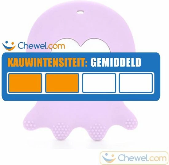 Bijtketting Kauwketting | Spook Octopus | Diverse Kleuren | Paars | Chewel ® 4 Bijtketting Kauwketting | Spook Octopus | Diverse Kleuren | Paars | Chewel ® - Afbeelding 2