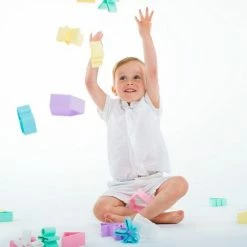 Dëna Bijtring - 6 Kind + 6 Huis - Pastel -grijp-bijtspeelgoed Verkoopwinkel 550x550 200