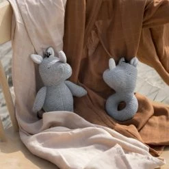 Baby Bello Ruby The Rhino - Knuffel Met Belletje -grijp-bijtspeelgoed Verkoopwinkel 550x550 240
