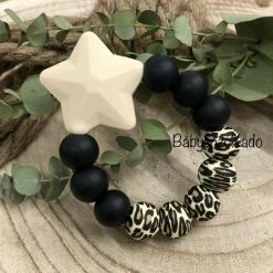 BabyenzoKado Siliconen Bijtring Ster Beige