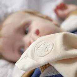 Prince Lionheart Silkies | Comforter | Zacht Plush & Satin Trim | Tactile Stimulatie | Net Geboren, Baby & Kleuter | Wasbaar - Créme -grijp-bijtspeelgoed Verkoopwinkel 550x550 272