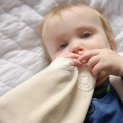 Prince Lionheart Silkies | Comforter | Zacht Plush & Satin Trim | Tactile Stimulatie | Net Geboren, Baby & Kleuter | Wasbaar - Créme -grijp-bijtspeelgoed Verkoopwinkel 550x550 273