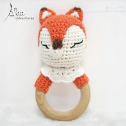 Petit Adventures Handgebreide Rammelaar Vos