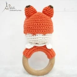 Petit Adventures Handgebreide Rammelaar Vos -grijp-bijtspeelgoed Verkoopwinkel 550x550 279